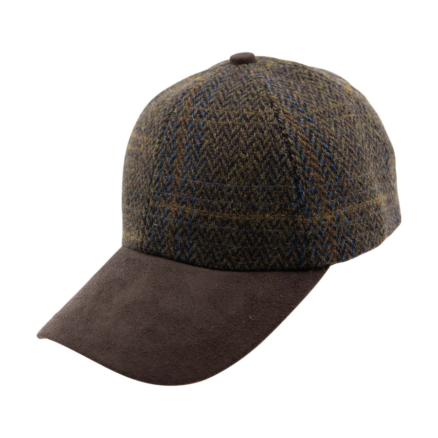 Tweed Suede Baseball Cap