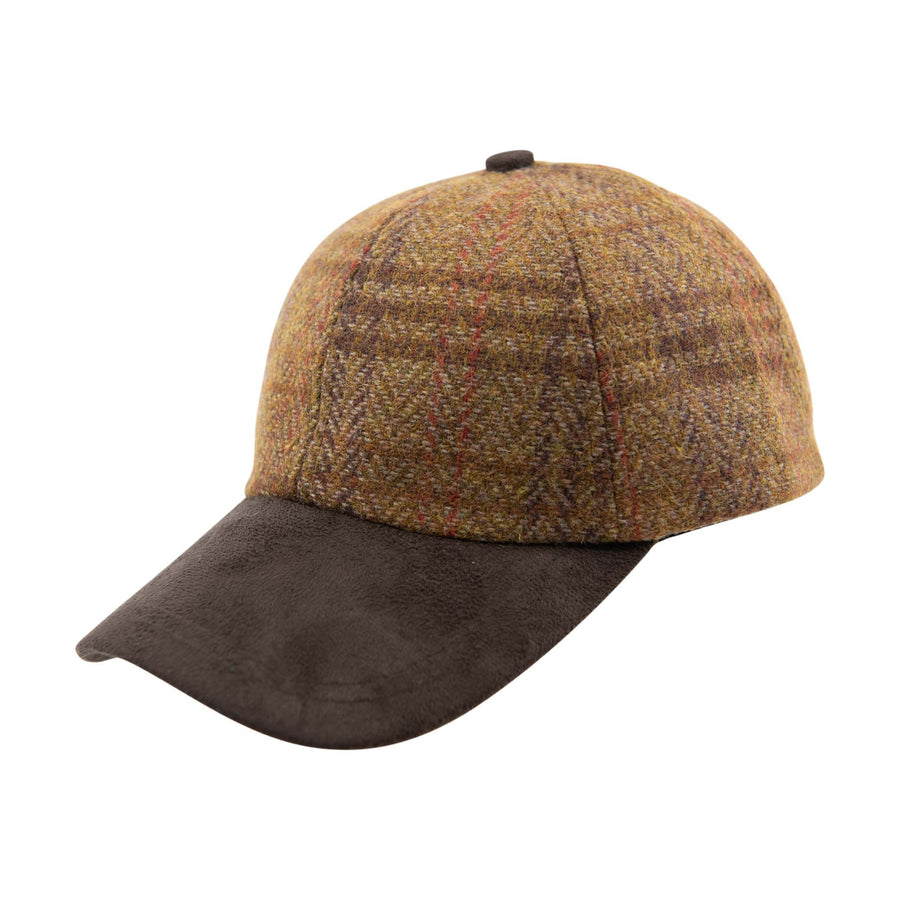 Tweed Suede Baseball Cap