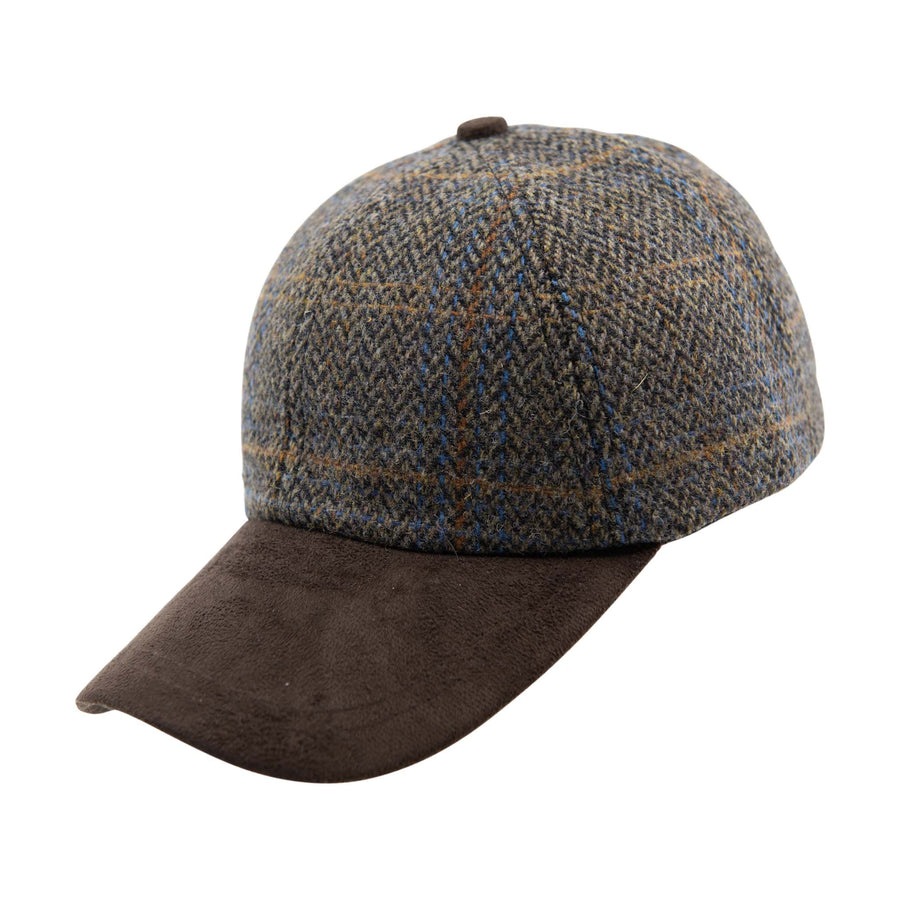 Tweed Suede Baseball Cap