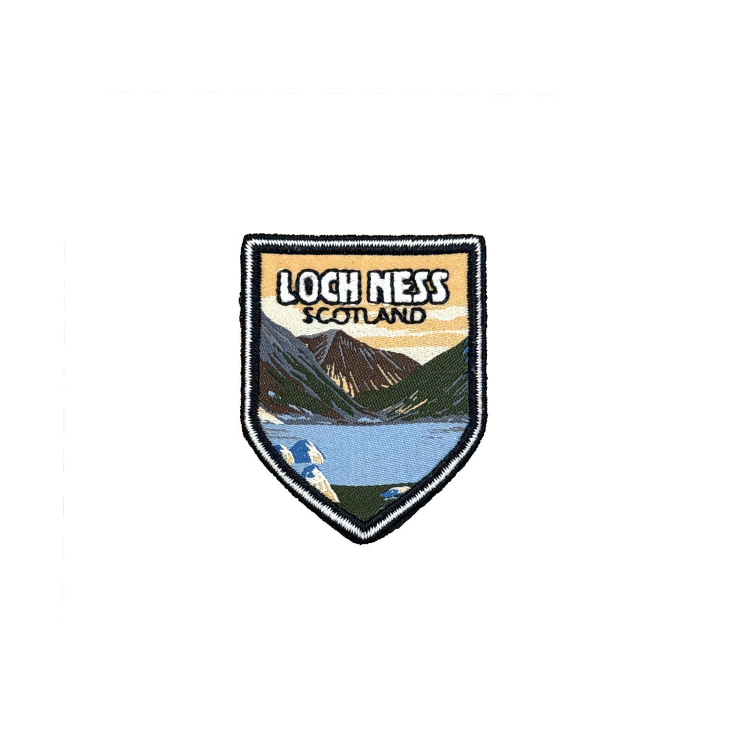 Big Country Loch Ness Scotland Shield Patch Front View