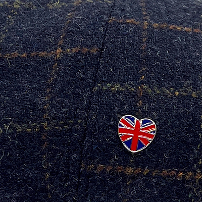 Blue Box Check Union Jack Lining