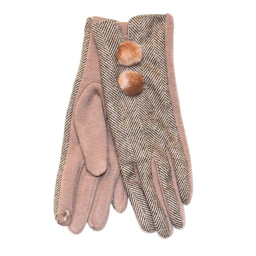 Women's Herringbone Gloves at Heritage Traditions - Stay Warm in Style