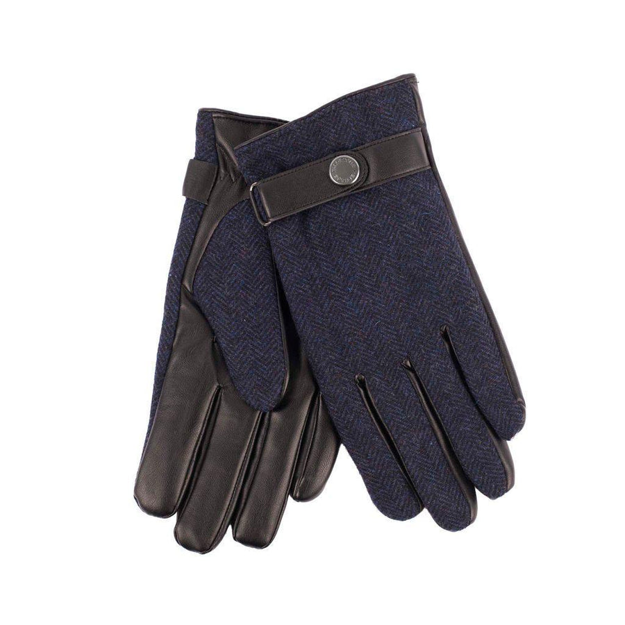 Mens Tweed Stud Gloves