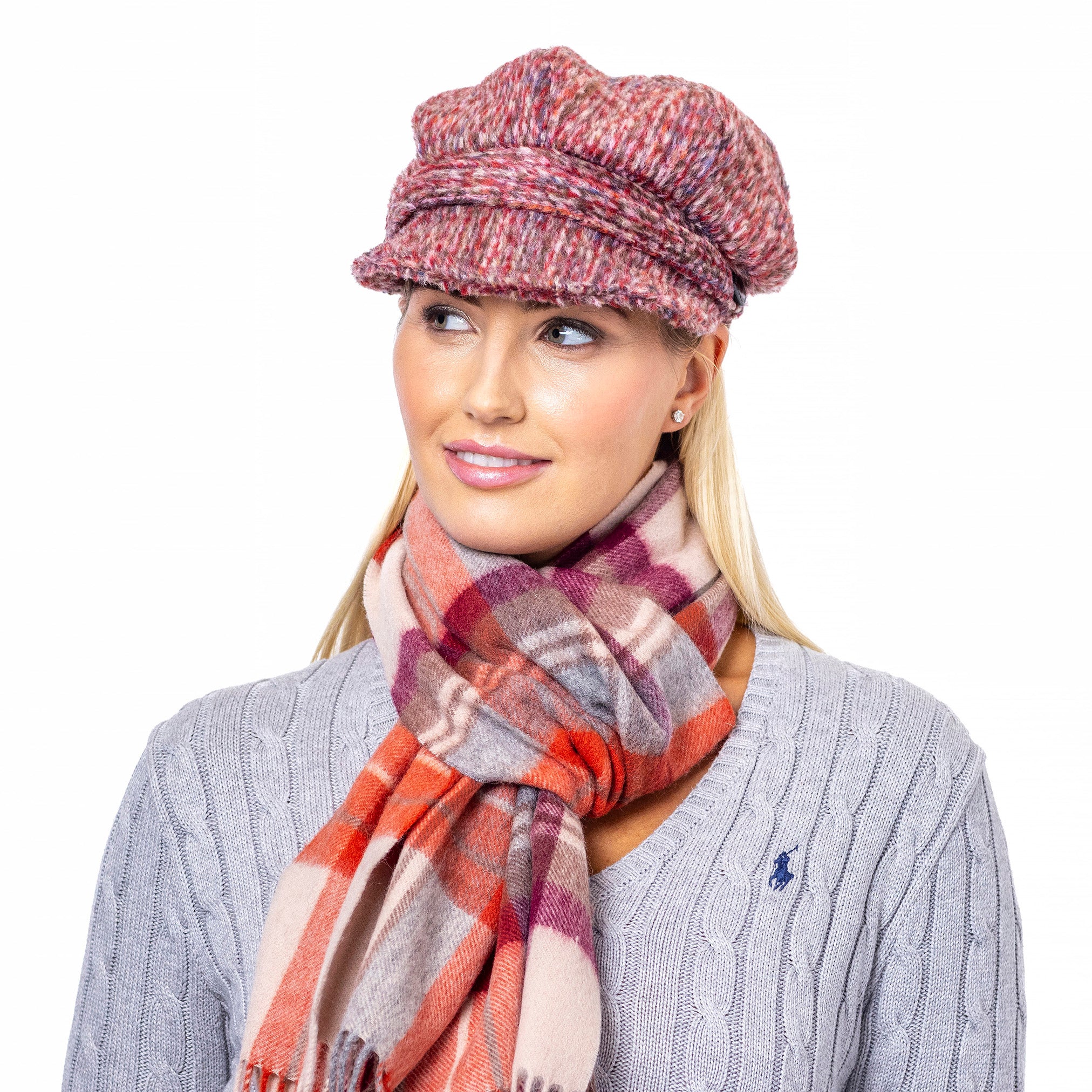 Failsworth Stornoway Harris Tweed Flat Cap in Blue Failsworth Stornoway Harris Tweed Flat Cap in Blue