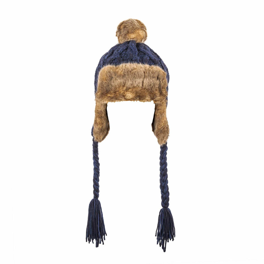 Aran Cable Trapper Hat Aran Cable Trapper Hat | Chunky Knit Design | Faux Fur Lined