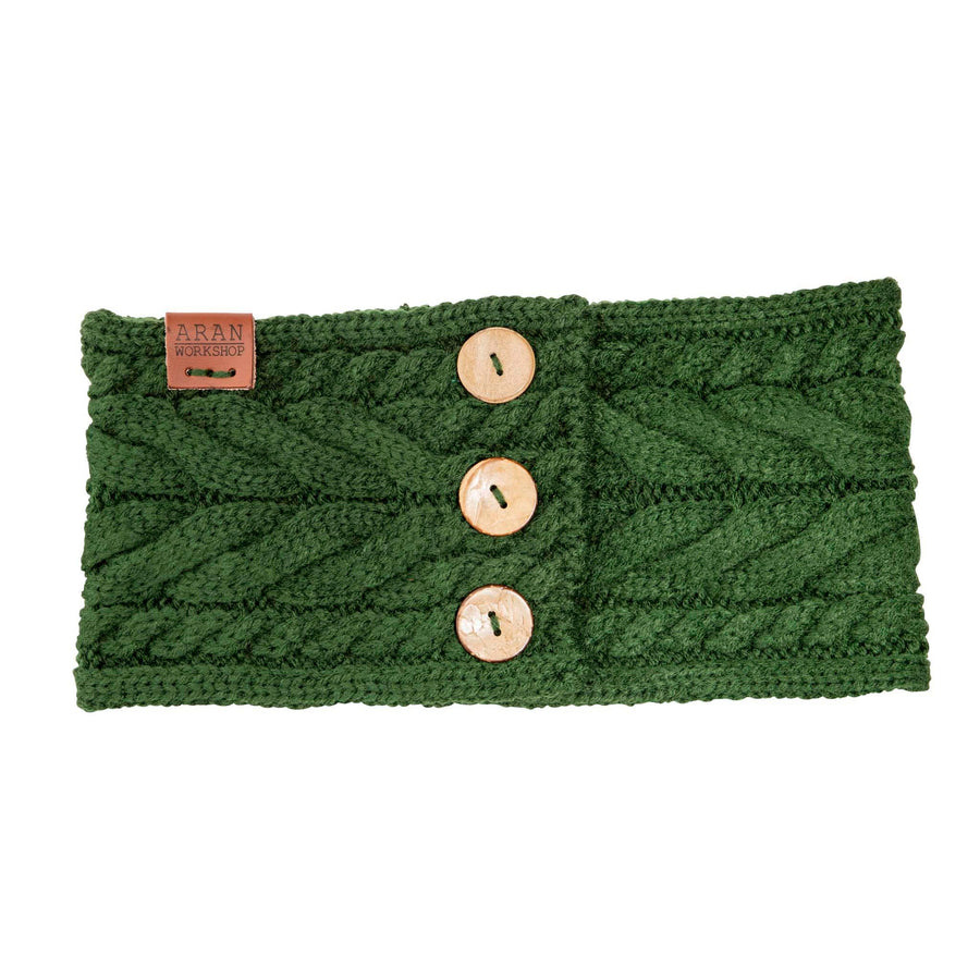 Aran Button Headband Shop the Aran Button Headband | Cable Knit with Button Detail