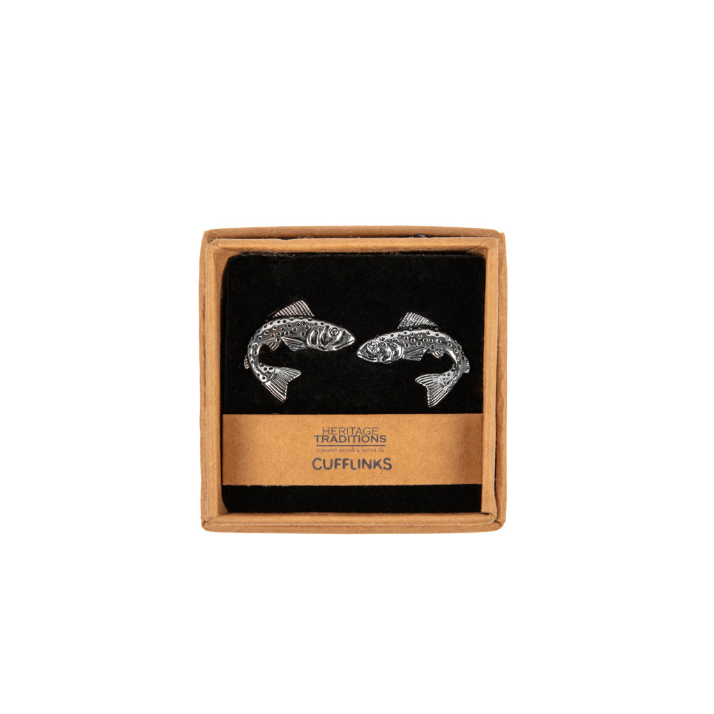 Heritage Traditions Cufflinks: Antique Silver Effect Metal