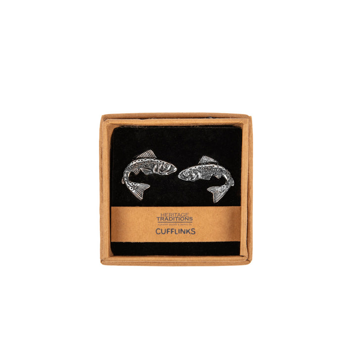 Heritage Traditions Cufflinks: Antique Silver Effect Metal