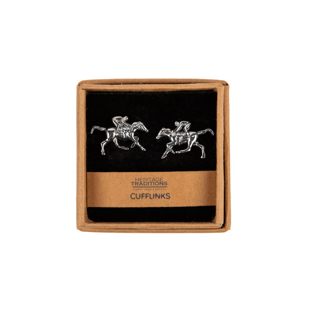 Heritage Traditions Cufflinks: Antique Silver Effect Metal