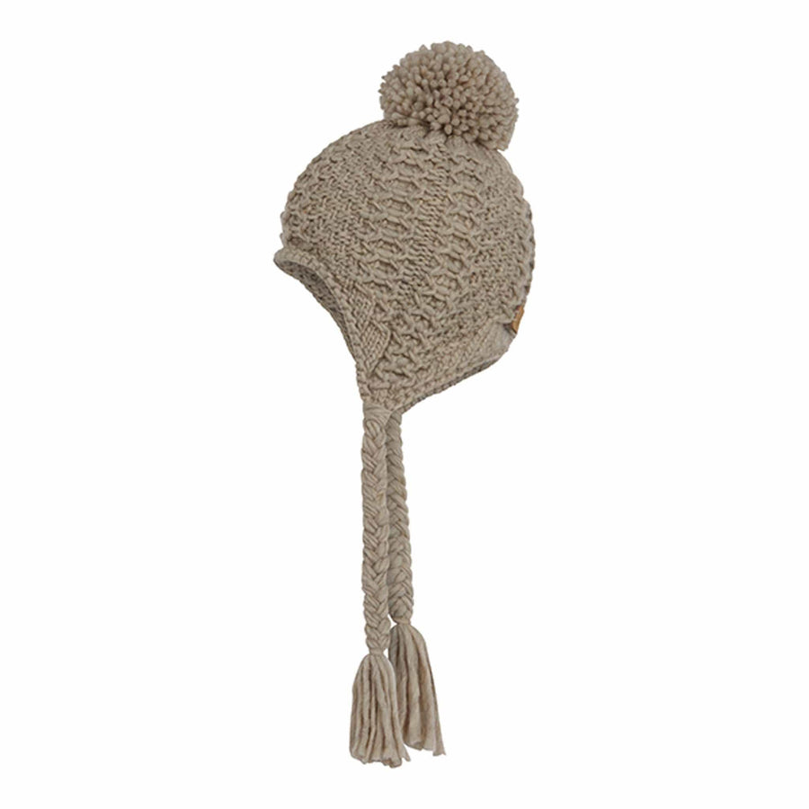 Honeycomb Knit Pom Pom Trapper Hat Stay Cozy & Chic with Honeycomb Knit Pom Pom Trapper Hat