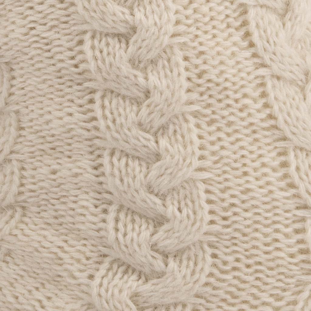 Aran Cable Slipper Sock - Cream Cozy & Stylish Aran Cable Slipper Sock in Cream | Chunky Cable Knit