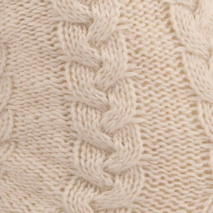 Aran Cable Slipper Sock - Cream Cozy & Stylish Aran Cable Slipper Sock in Cream | Chunky Cable Knit