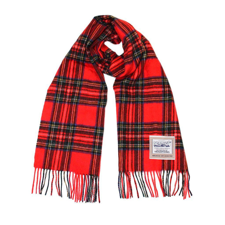Heritage Traditions 100% Pure Wool Tartan Scarves Shawls and Wraps