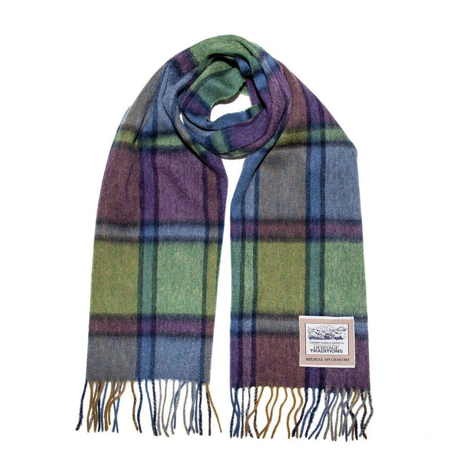 Heritage Traditions 100% Pure Wool Tartan Scarves Shawls and Wraps