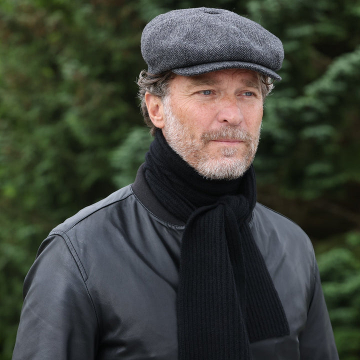 Carlyle Heath Jumbo Herringbone Newsboy Cap