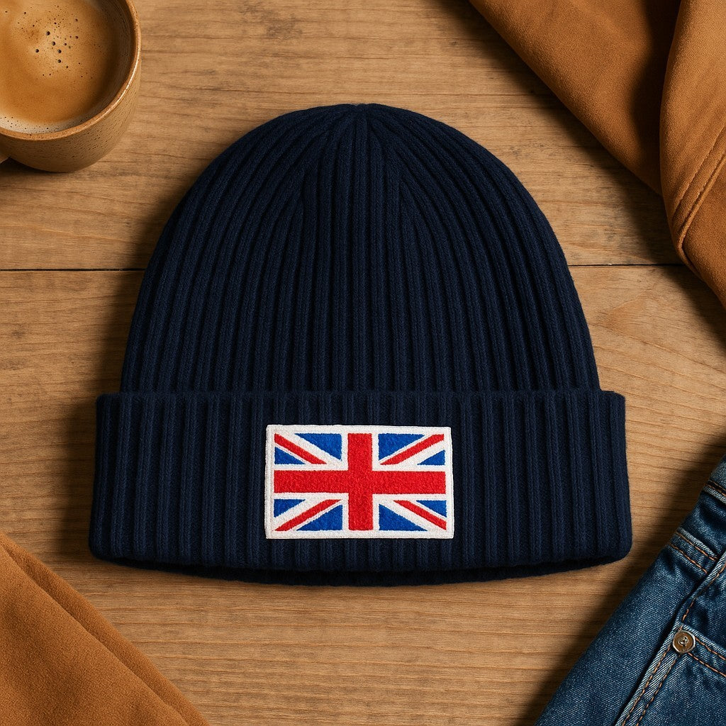 Beani Hat Unisex Union Jack Design UK Flag