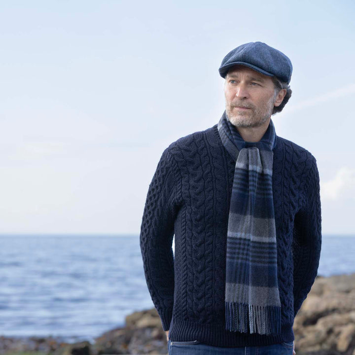 Check Cashmere Scarf