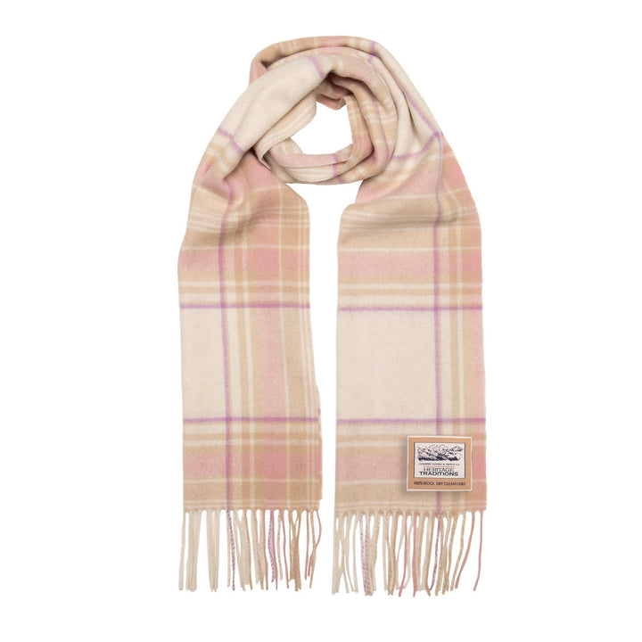 Pure Wool Tartan Check Scarf