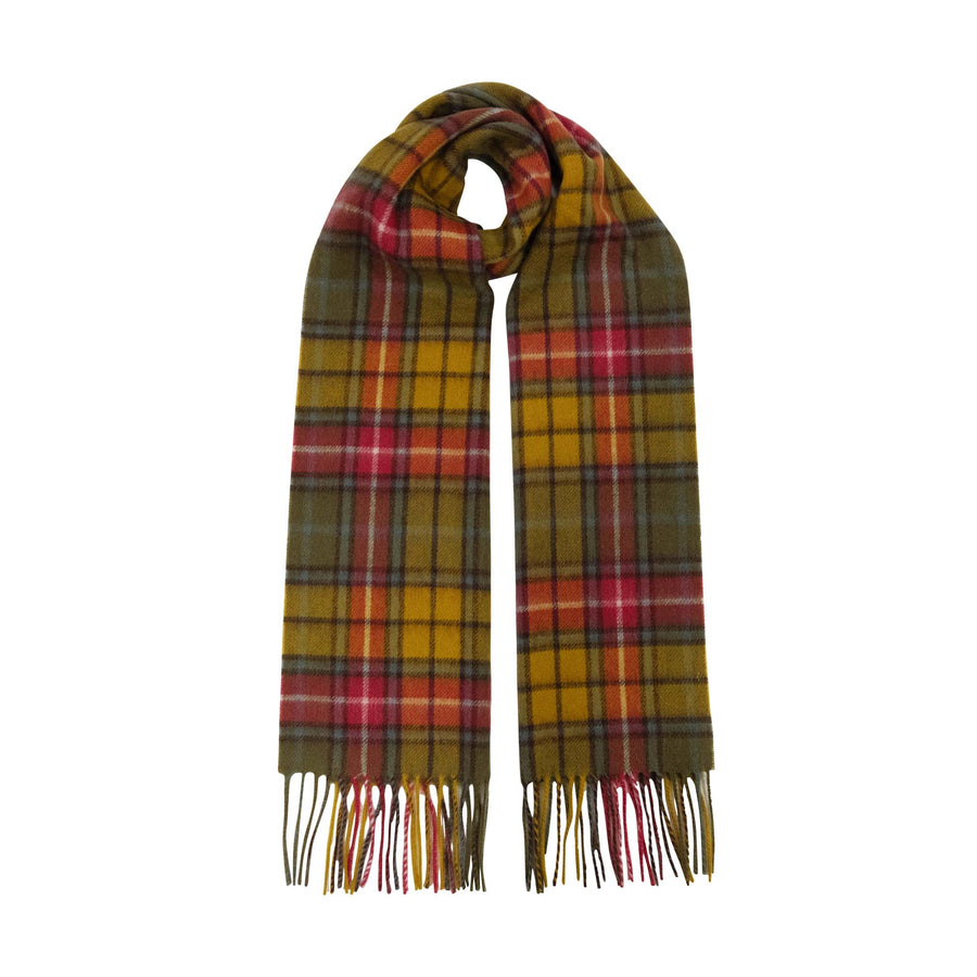 Pure Wool Tartan Check Scarf