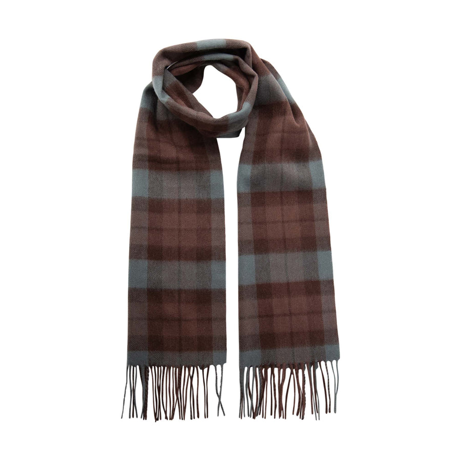 Pure Wool Tartan Check Scarf