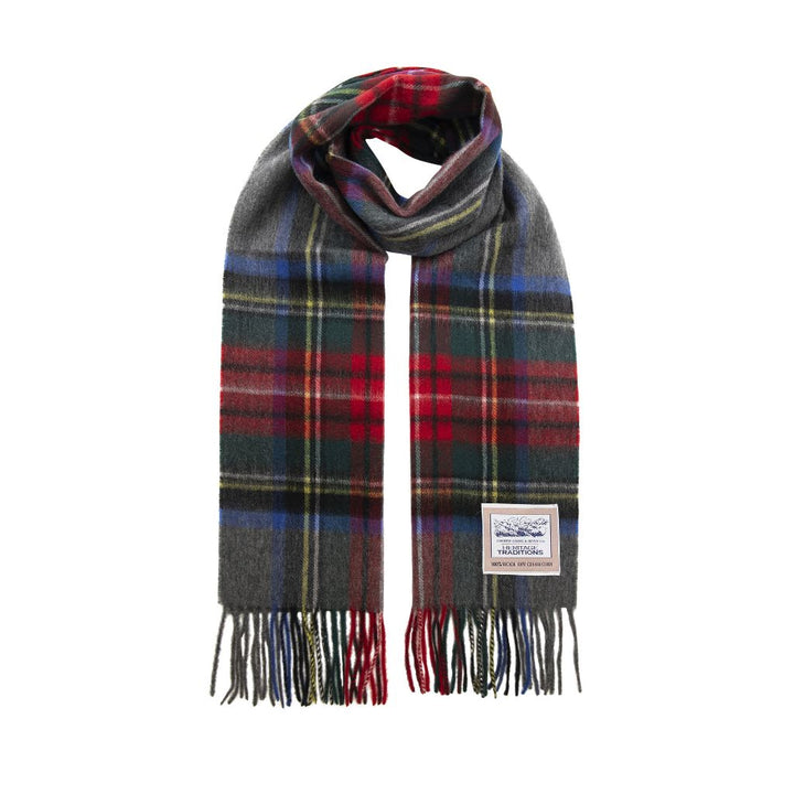 Pure Wool Check Scarf