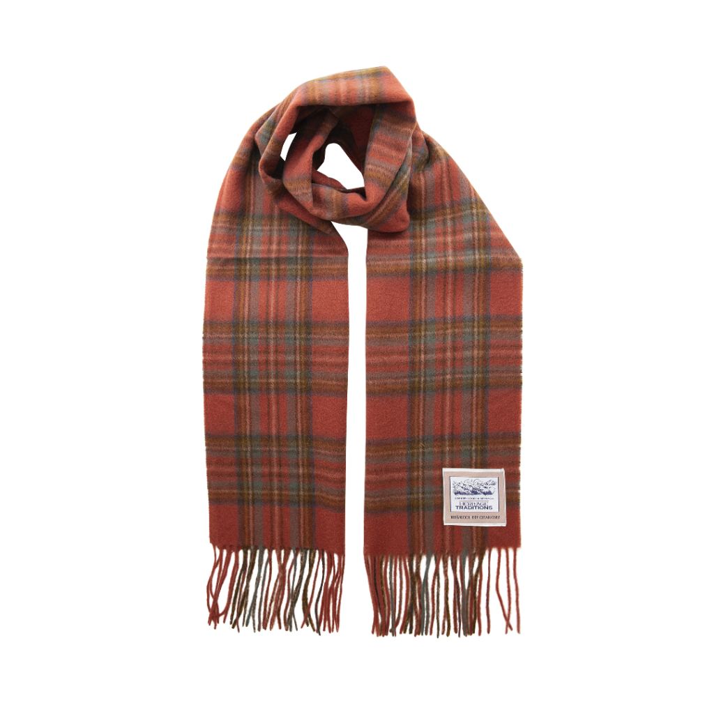 Pure Wool Check Scarf