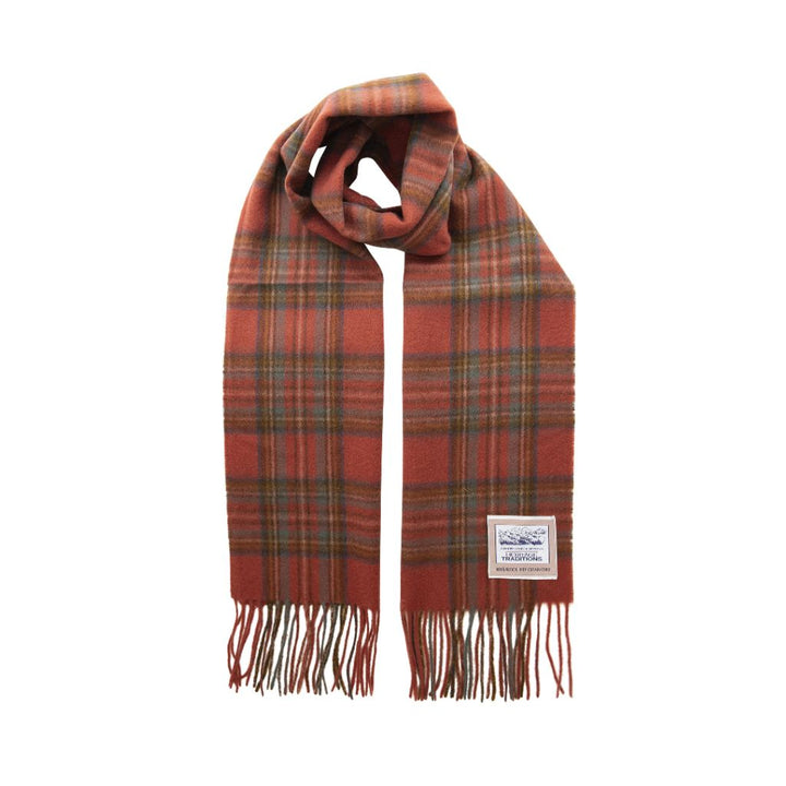 Pure Wool Check Scarf