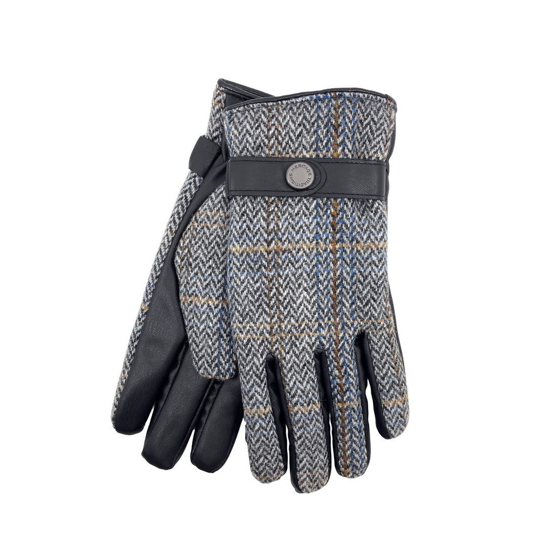 tweed handschuhe herren Heritage Traditions Mens Tweed Stud Gloves
