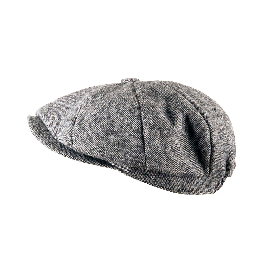 Heritage Traditions – Gorra Newsboy De Tweed Azul, Con Visera Y Ajuste Elástico – Estilo Clásico Y Cálido