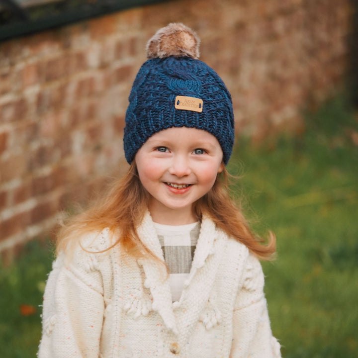 Aran Junior Cable Tammy Hat