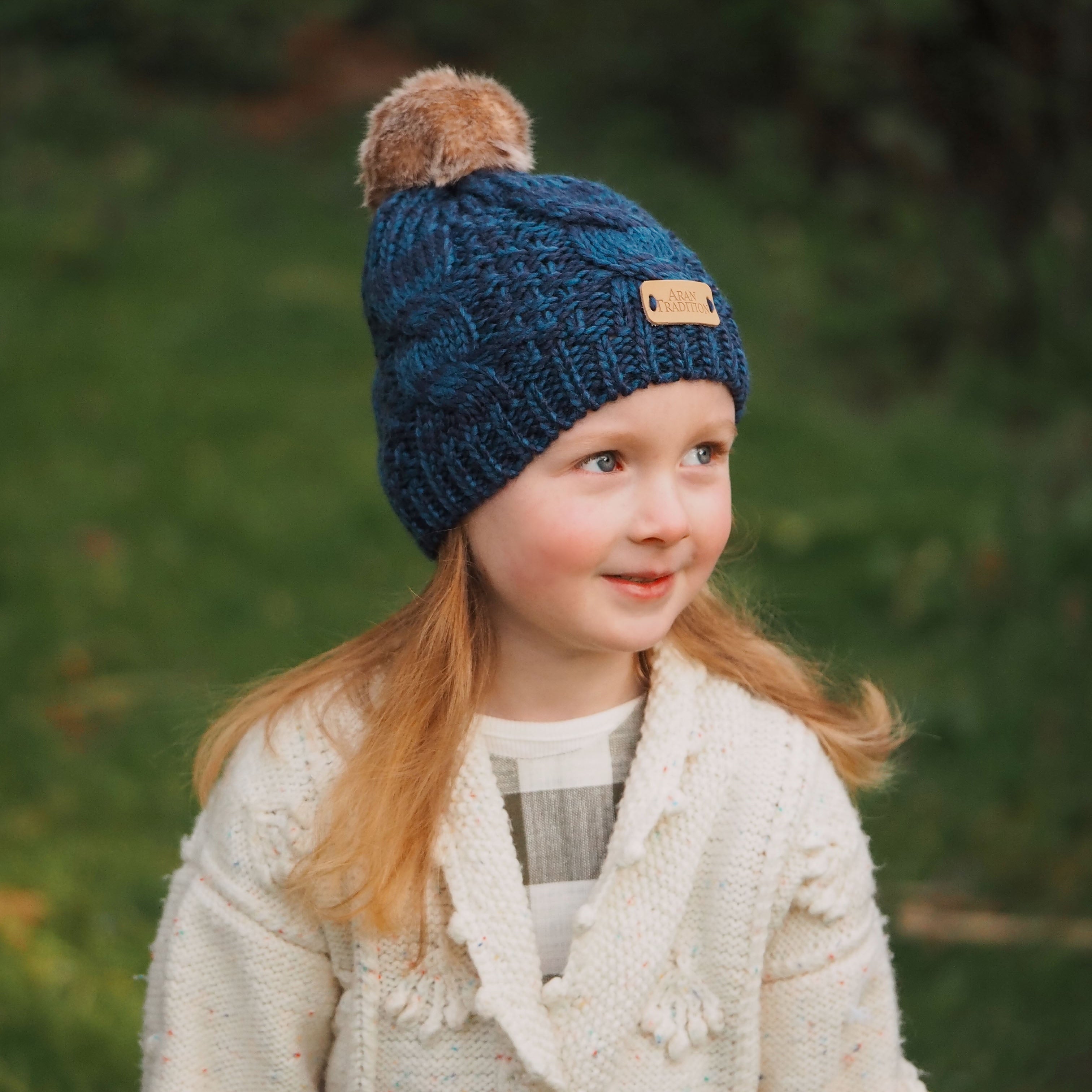 Aran Junior Cable Tammy Hat - Mini Me | Classic Chunky Cable Knit