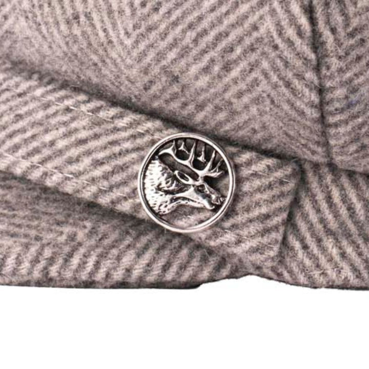Herringbone Newsboy Cap