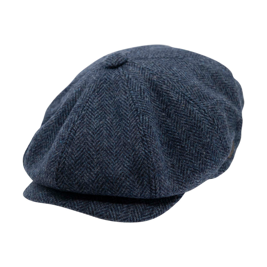 Carlyle Heath Jumbo Herringbone Newsboy Cap