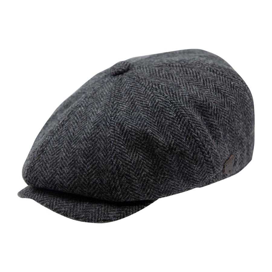 Carlyle Heath Jumbo Herringbone Newsboy Cap