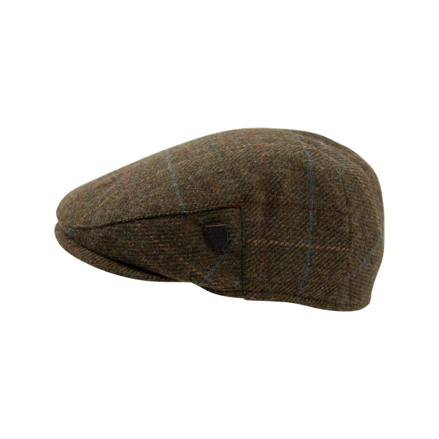 Carlyle Heath Wool Box Check Flat Cap