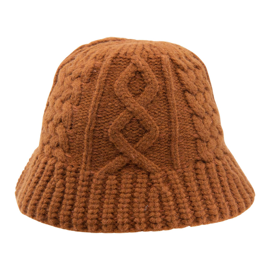 Aran Knitted Bucket Hat