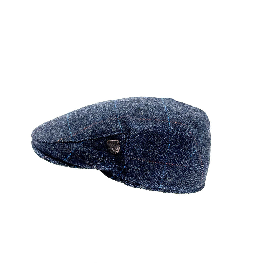 Carlyle Heath Wool Box Check Flat Cap