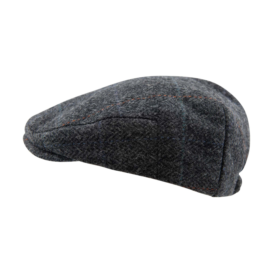 Hawkins Wool Herringbone Flat Cap In Brown - Foto 3