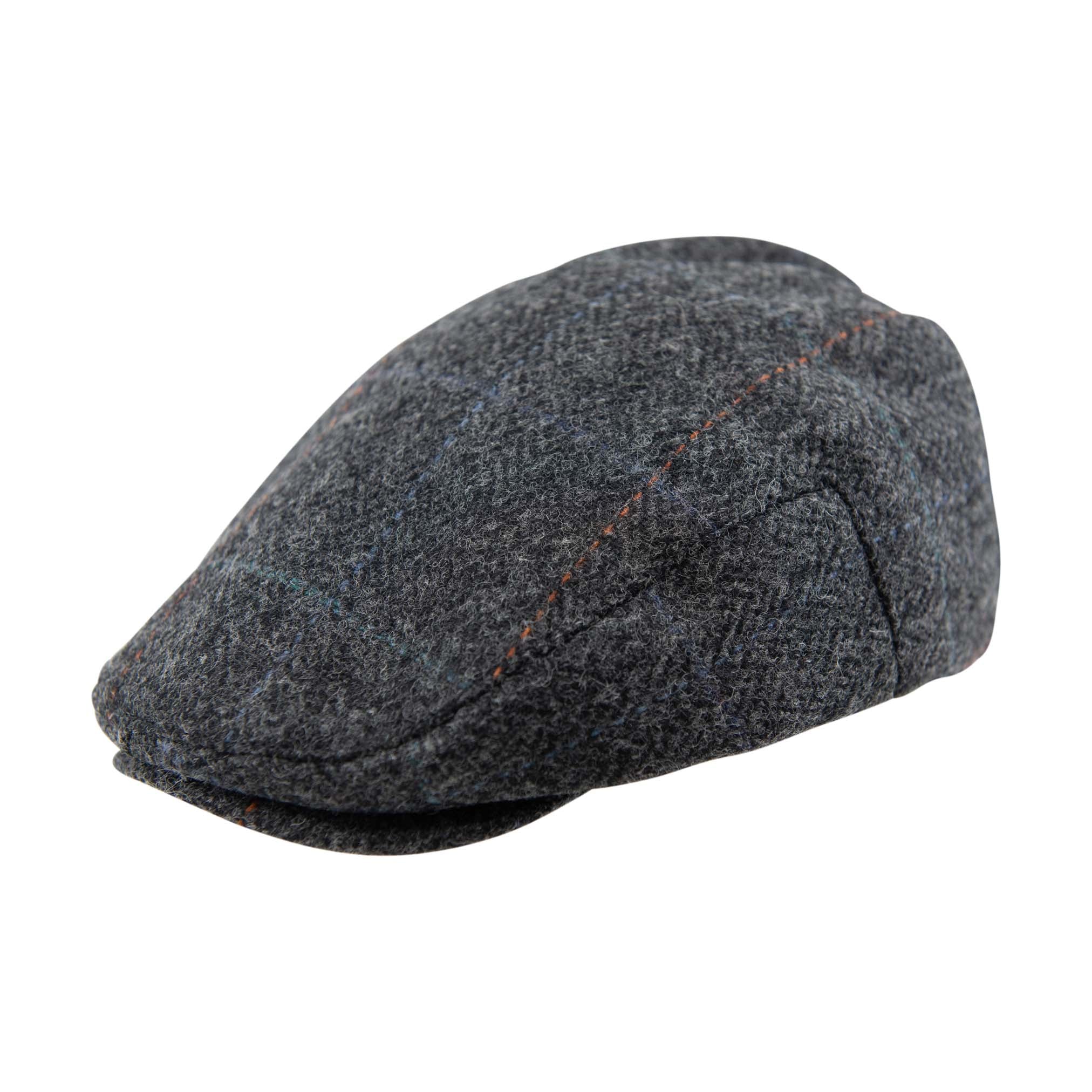 Classic Tweed Flat Cap | Quilted Lining | Elasticated Fit