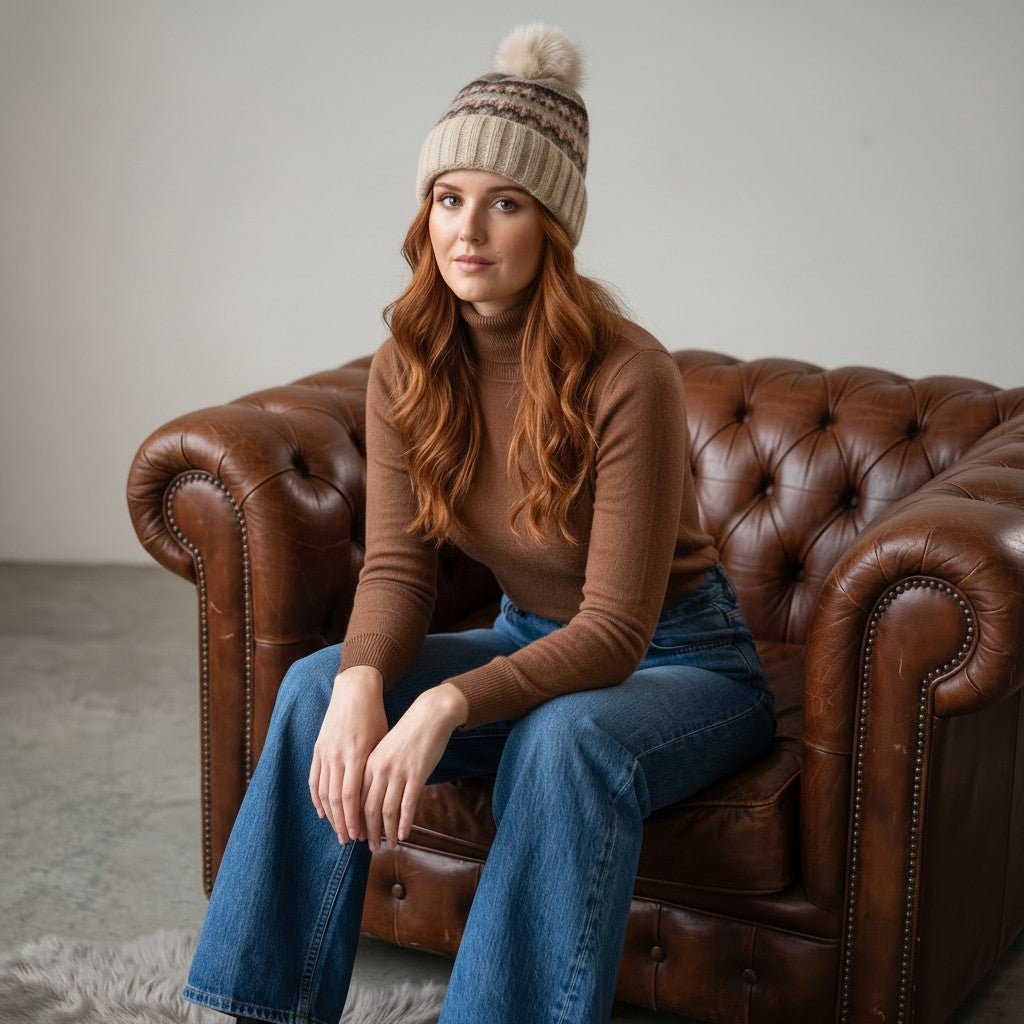 Fairisle Bobble Hat