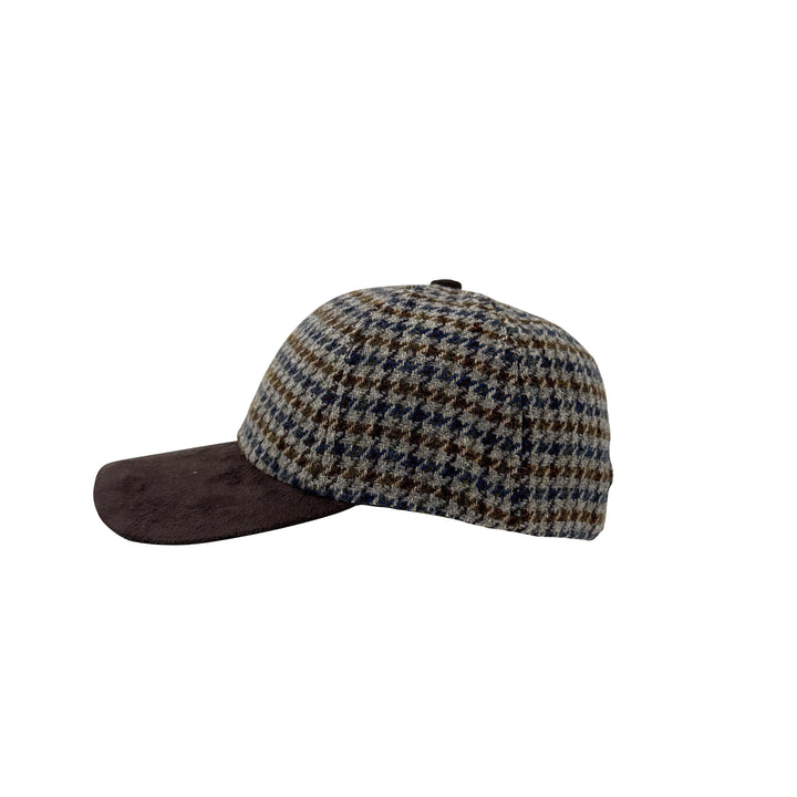 Tweed Suede Baseball Cap