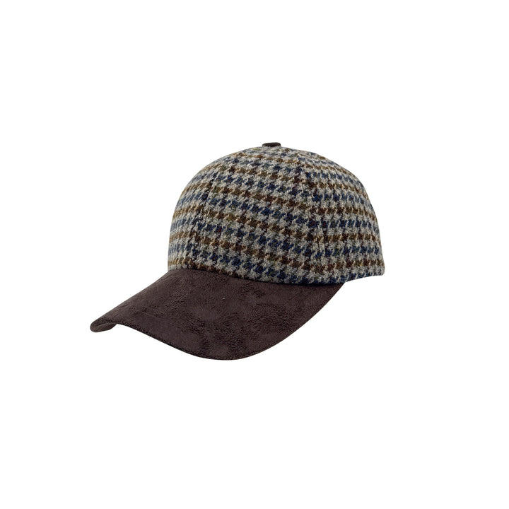 Tweed Suede Baseball Cap