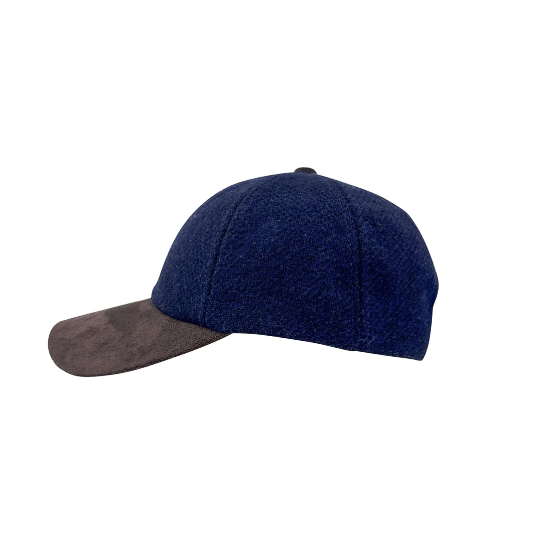 Tweed Suede Baseball Cap