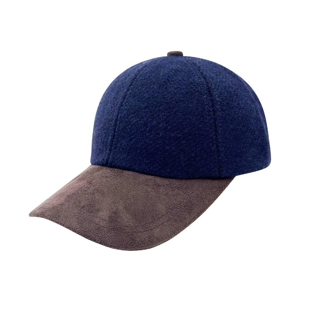 Tweed Suede Baseball Cap