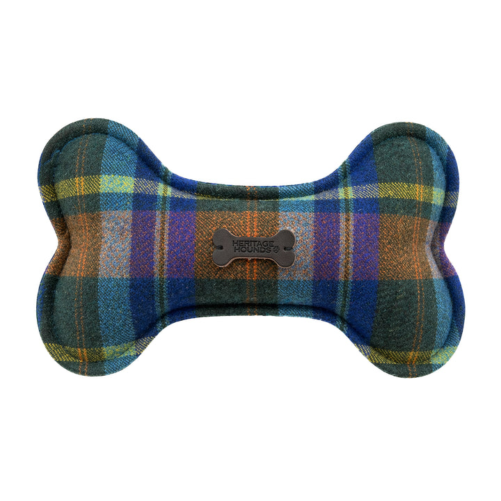 Heritage Hounds Tartan Dog Bone Plush Toy