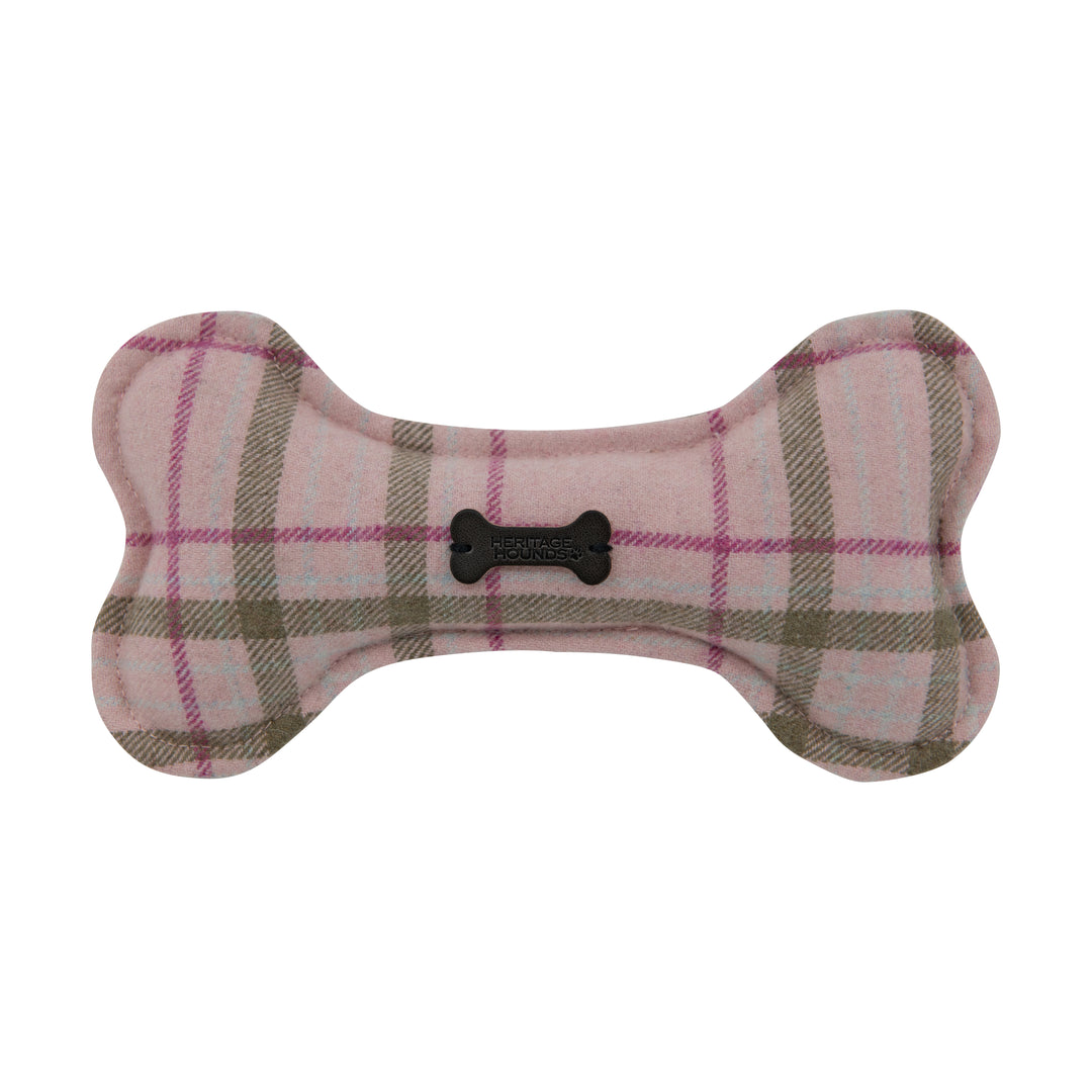 Heritage Hounds Tartan Dog Bone Plush Toy