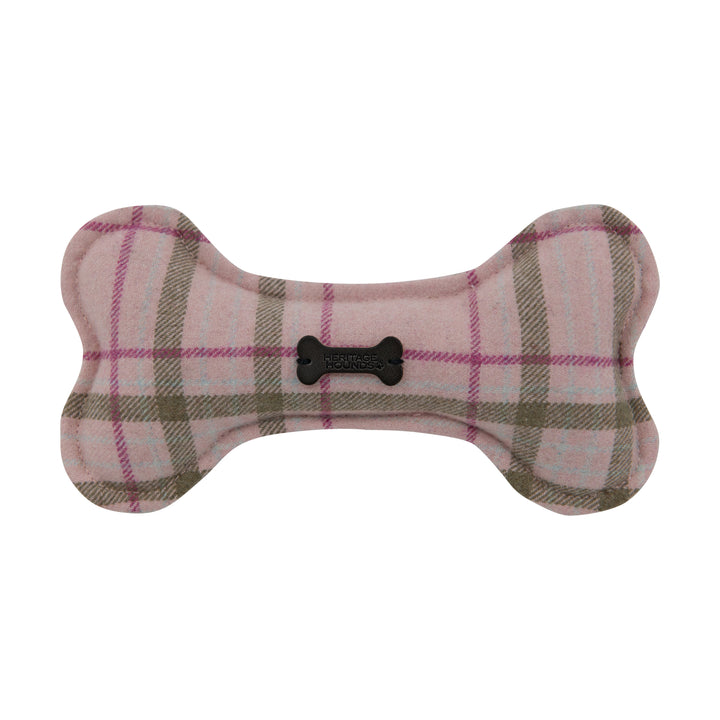 Heritage Hounds Tartan Dog Bone Plush Toy