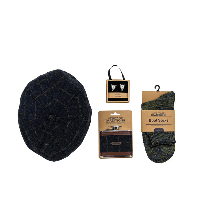 Heritage Traditions Blue Box Gift Box: Baker Boy Cap Gift Box