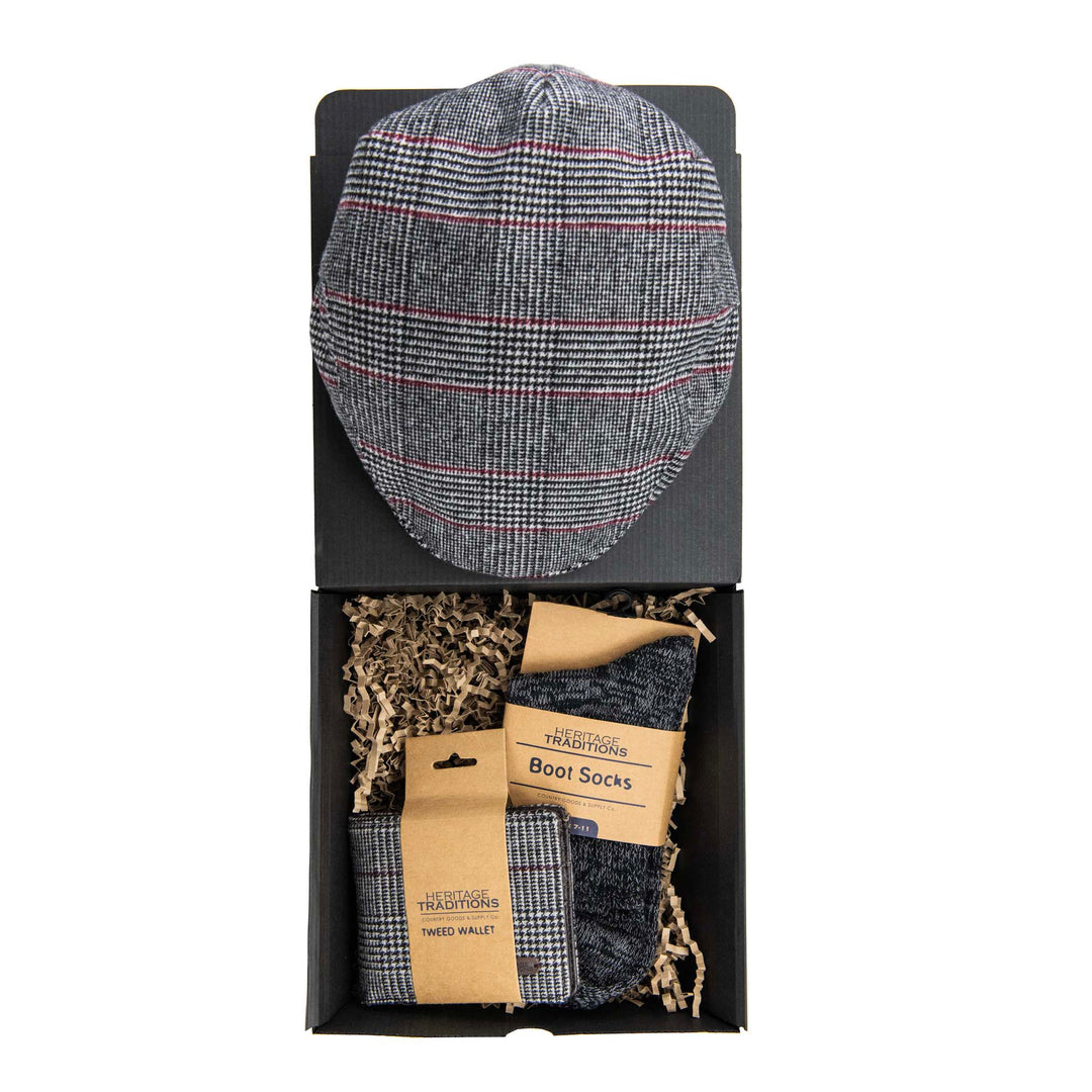 Heritage Traditions Blue Box Gift Box: Baker Boy Cap Gift Set