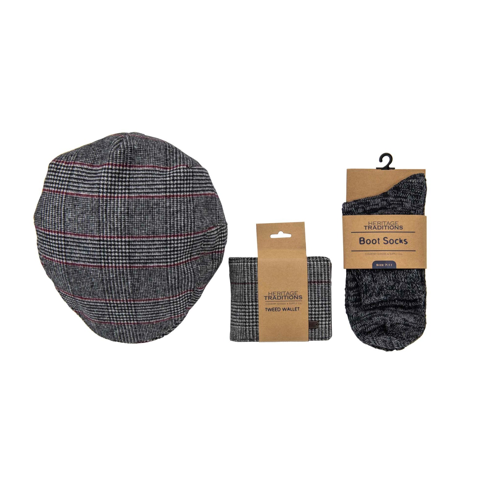 Heritage Traditions Blue Box Gift Box: Baker Boy Cap Gift Set